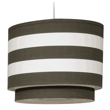 Oilo Stripe Double Cylinder Light in Brown - STRDC-B