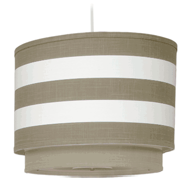 Oilo Stripe Double Cylinder Light in Taupe - STRDC-T