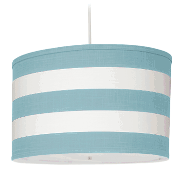 Oilo Stripe Large Cylinder Light in Aqua - STRLC-A