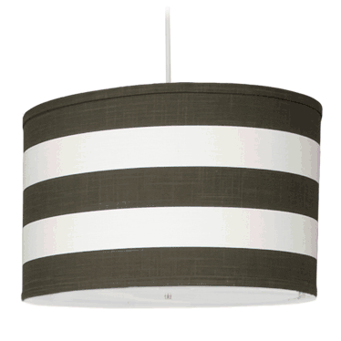 Oilo Stripe Large Cylinder Light in Brown - STRLC-B