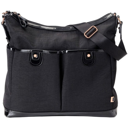 OiOi Black Balistic Hobo Diaper Bag - 6620