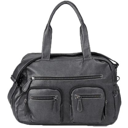 OiOi Charcoal Buffalo Carry All Diaper Bag - 6596