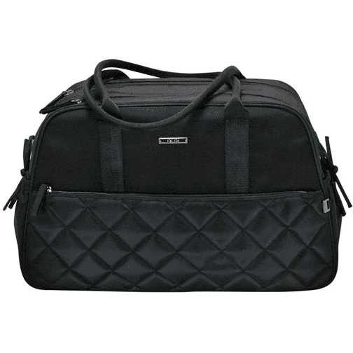 OiOi Black Quilted Carry All Diaper Bag - 6176
