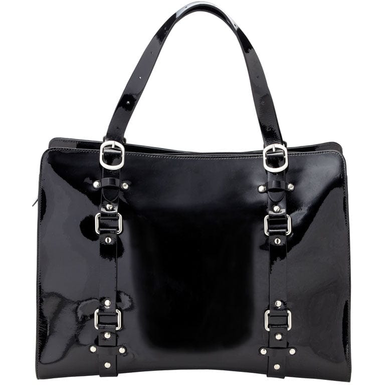 OiOi Jet Patent Leather Tote Diaper Bag - 6611