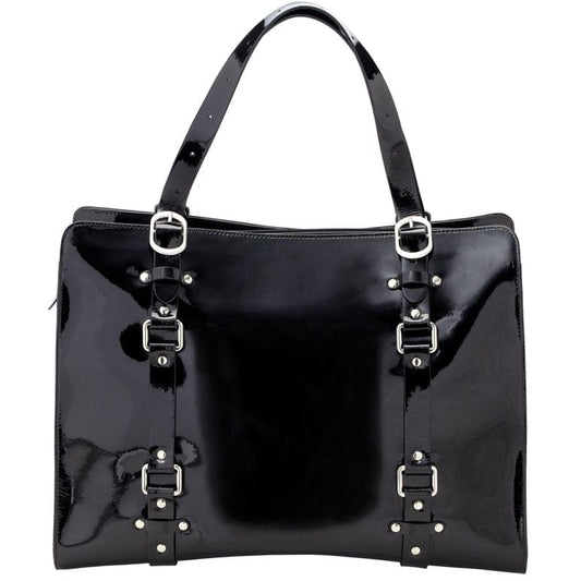 OiOi Jet Patent Leather Tote Diaper Bag - 6611