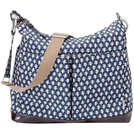 OiOi Monaco Navy Mini Geo Hobo Diaper Bag - 6608