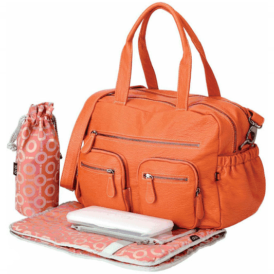 OiOi Orange Buffalo Carry All Diaper Bag - 6555