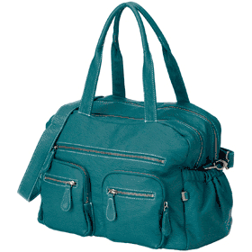 OiOi Turquoise Buffalo Carry All Diaper Bag - 6556