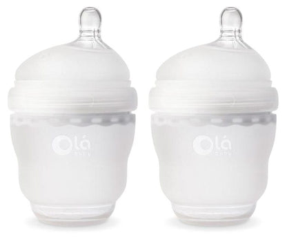 Olababy Gentle Bottle 4 oz, 2 Pack - Frost - 82410