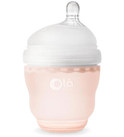 Olababy Gentle Bottle, 4oz - Coral - 80430