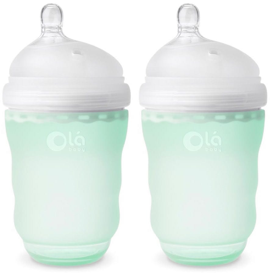 Olababy Gentle Bottle 8oz, 2 Pack - Mint - 82820