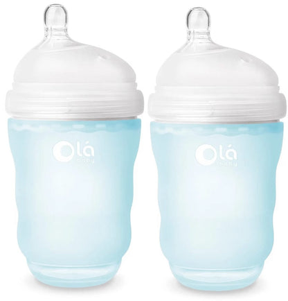 Olababy Gentle Bottle, 8oz, 2 Pack - Sky - 82840