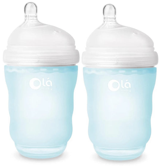 Olababy Gentle Bottle, 8oz, 2 Pack - Sky - 82840