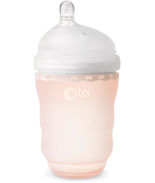 Olababy Gentle Bottle, 8oz - Coral - 80830