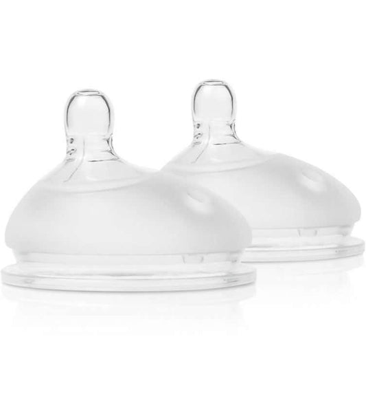 Olababy Gentle Bottle Medium Flow Nipples 3-6M - 2 Pack - 82002