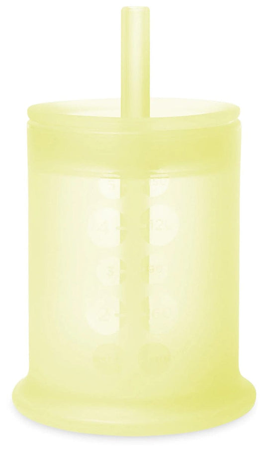 Olababy Training Cup with Lid + Straw - Lemon - 62431