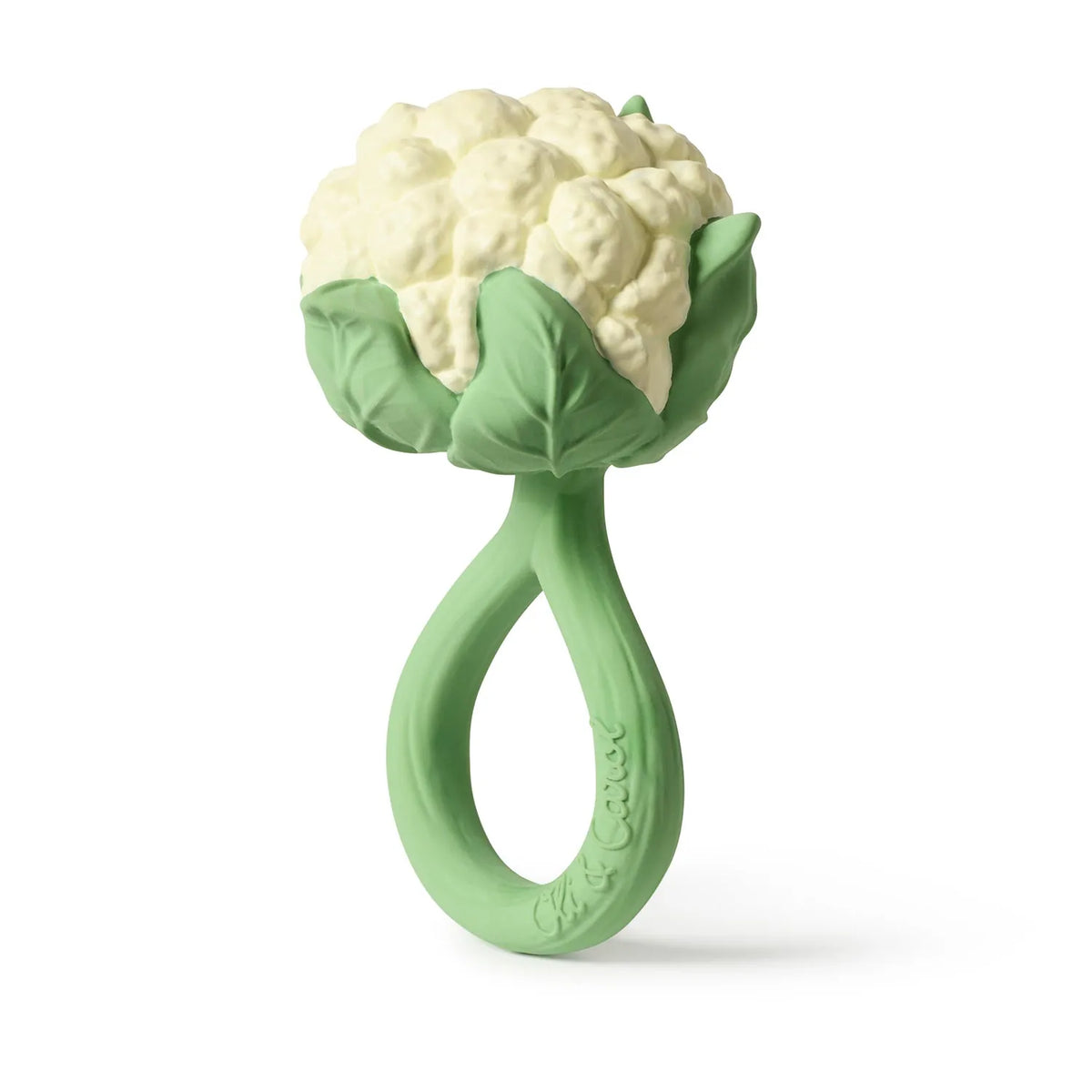 Oli and Carol cauliflower shaped rubber baby teether