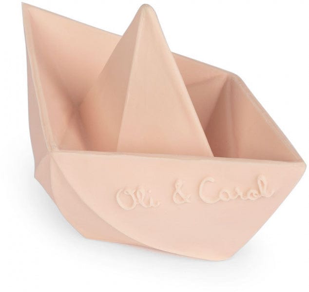 Oli & Carol Origami Boat Bath Toy - Blush - 8.43702E+12
