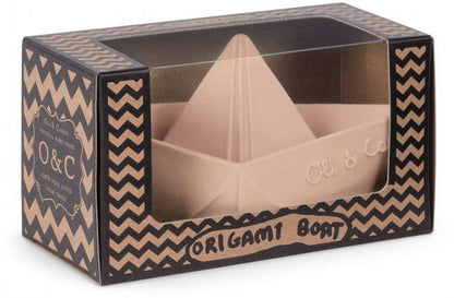 Oli & Carol Origami Boat Bath Toy - Blush - 8.43702E+12