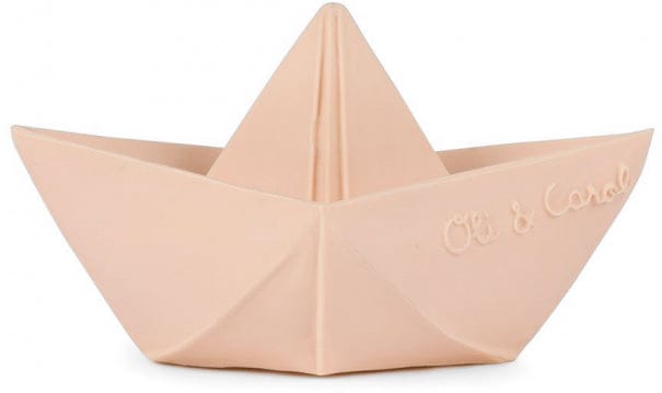 Oli & Carol Origami Boat Bath Toy - Blush - 8.43702E+12