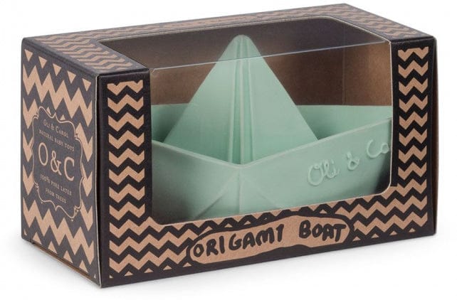 Oli & Carol Origami Boat Bath Toy - Mint - 8.43702E+12