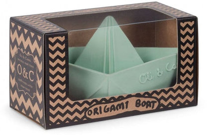 Oli & Carol Origami Boat Bath Toy - Mint - 8.43702E+12