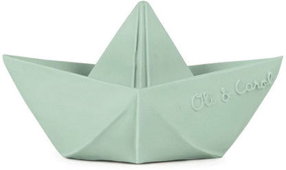 Oli & Carol Origami Boat Bath Toy - Mint - 8.43702E+12