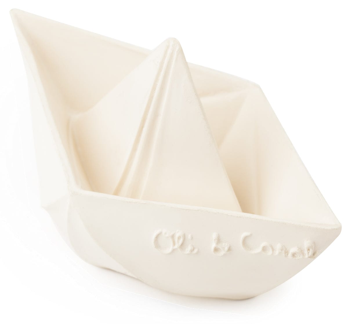 Oli & Carol Origami Boat Bath Toy - White - 8.43702E+12