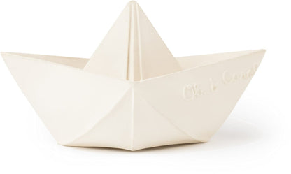 Oli & Carol Origami Boat Bath Toy - White - 8.43702E+12