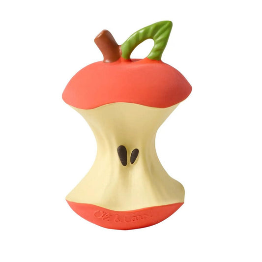 Oli and Carol apple core rubber toy