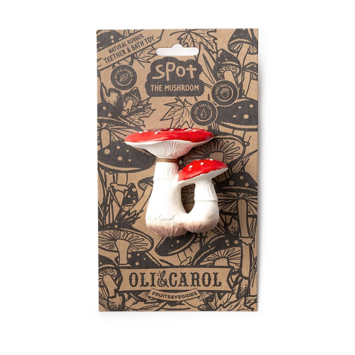 Oli & Carol Spot the Mushroom Baby Teether