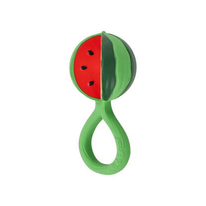 Oli and Carol watermelon shaped baby rattle teether