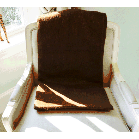 Oliver B Alpaca Throw in Espresso - OBA0204