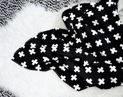 Olli + Lime Blanket - Black Cross - BLBLLC15