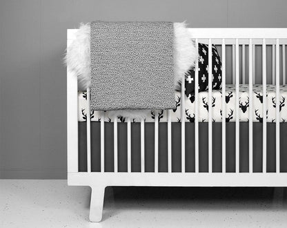 Olli + Lime Crib Sheet - Deer - DSBK15