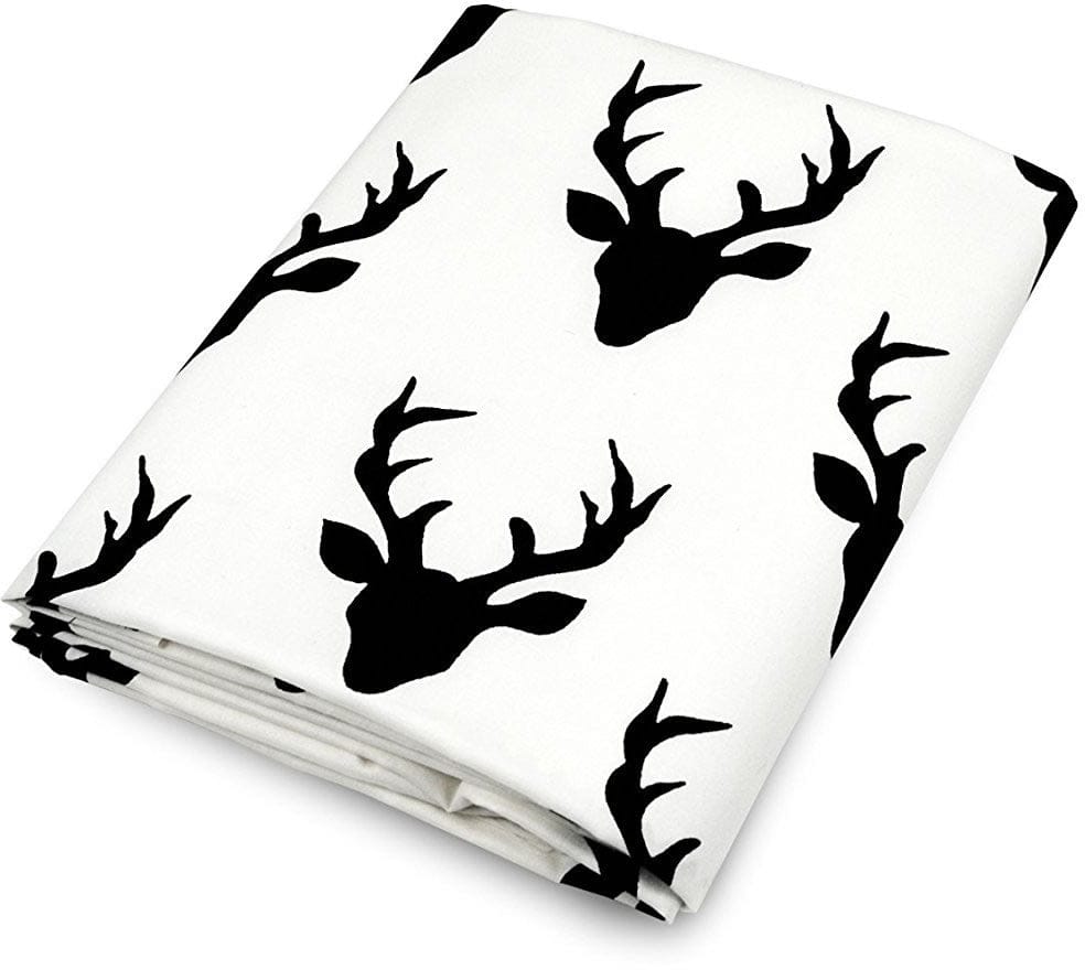 Olli + Lime Crib Sheet - Deer - DSBK15