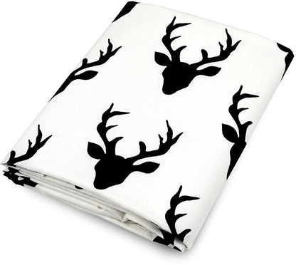 Olli + Lime Crib Sheet - Deer - DSBK15