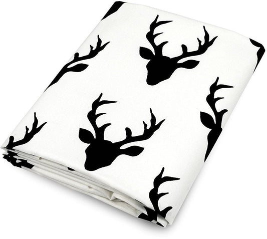 Olli + Lime Crib Sheet - Deer - DSBK15