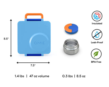 Omie Life OmieBox Bento Box - Blue Sky - V2-66FC05