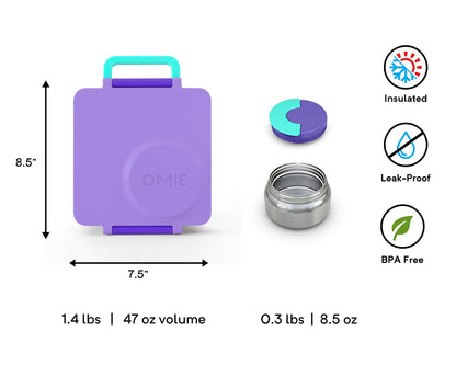 Omie Life OmieBox Bento Box - Purple Plum - V2-66FC08