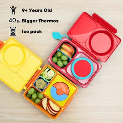 Omie Life OmieBox UP Insulated Bento Box (9+ years) - Cherry Pink - OMUP045789-PINK