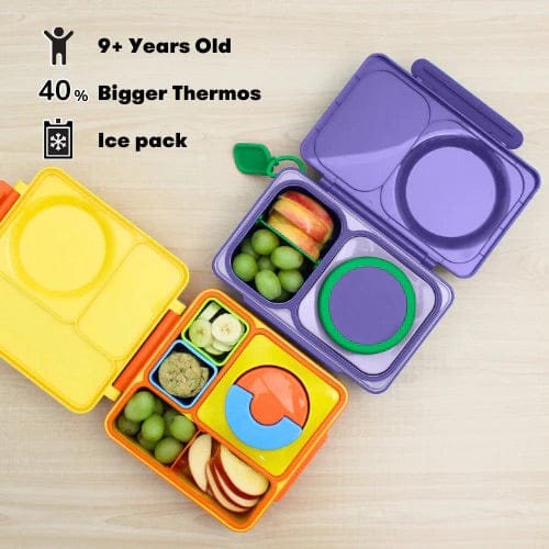 Omie Life OmieBox UP Insulated Bento Box (9+ years) - Galaxy Purple - OMUP045789- PURPLE