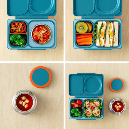 Omie Life OmieBox UP Insulated Bento Box (9+ years) - Teal Green - OMUP045789-GREEN