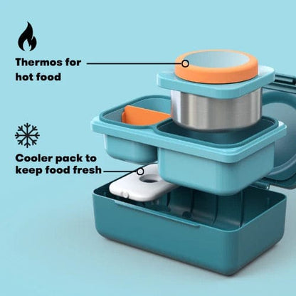 Omie Life OmieBox UP Insulated Bento Box (9+ years) - Teal Green - OMUP045789-GREEN