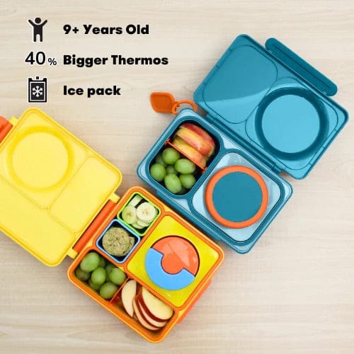 Omie Life OmieBox UP Insulated Bento Box (9+ years) - Teal Green - OMUP045789-GREEN