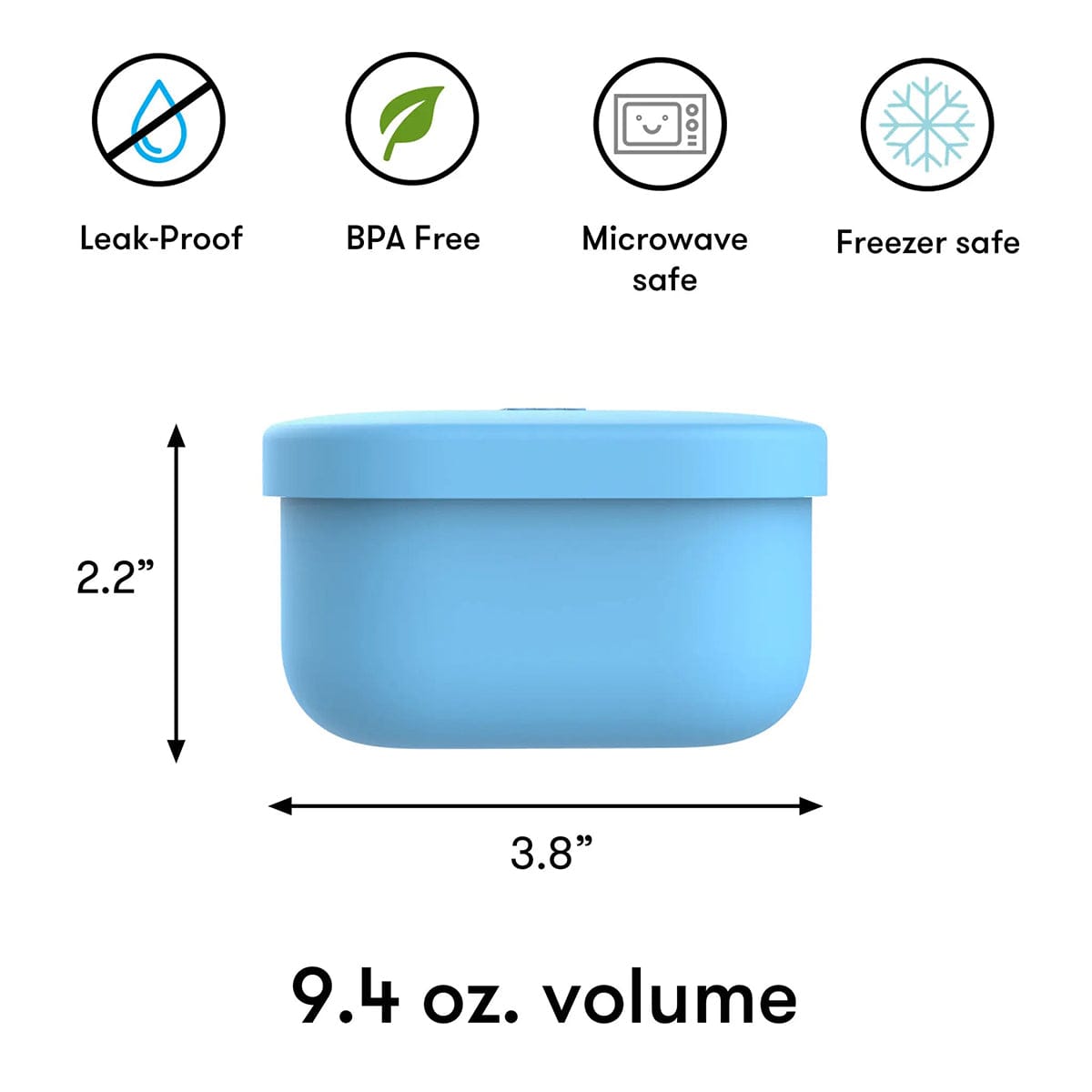 Omie Life OmieSnack Container - Blue - SNACK02