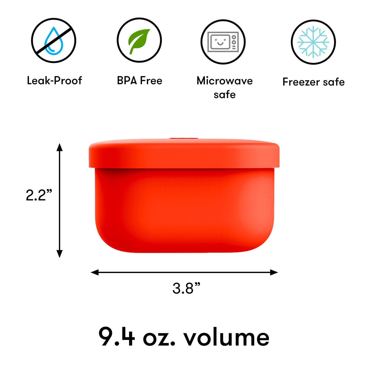 Omie Life OmieSnack Container - Red - SNACK07