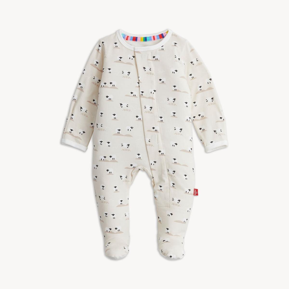 Magnetic Me Modal Footie - Baa Baa Baby Cream, 0-3M