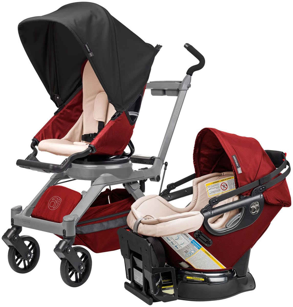Orbit Baby G3 Essentials Kit - Ruby/Grey - ORBESSKITRBYGRY