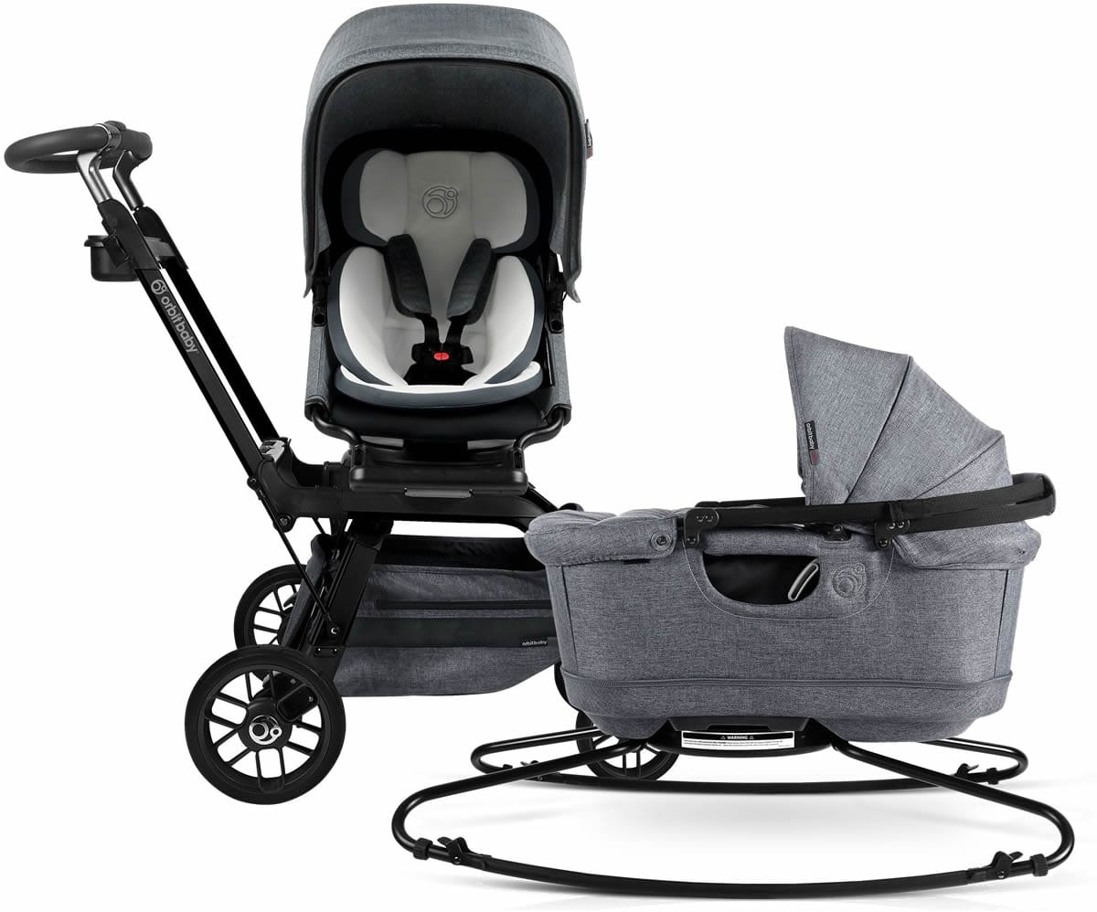 Orbit Baby G5 Stroll & Sleep Travel System - Black/Melange Grey - ORB030-B